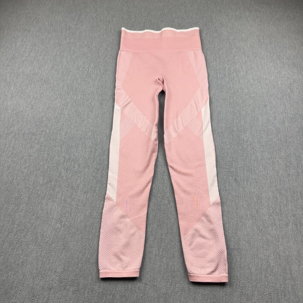 Victoria's Secret Leggings Womens Small Pink Sport Knockout Sheer Tight Mesh Gym